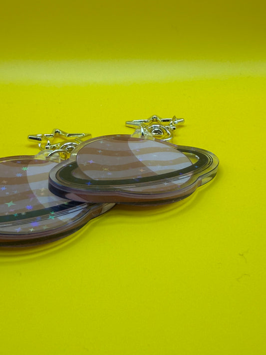 Saturn Acrylic Keychain