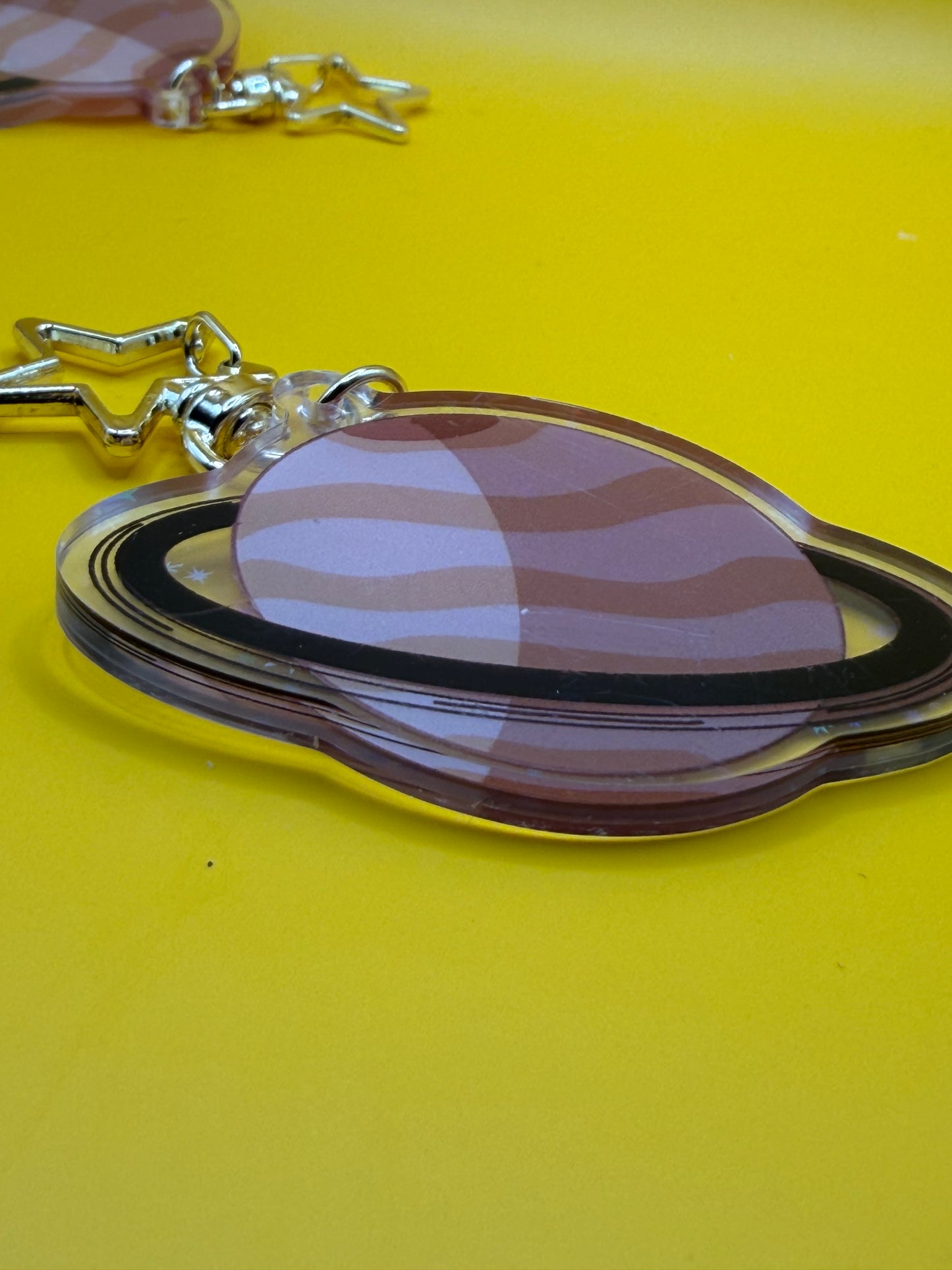 Saturn Acrylic Keychain