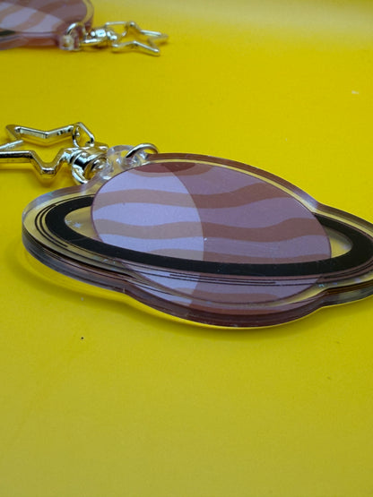Saturn Acrylic Keychain